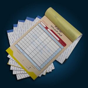 فاکتور کاربن لس چهاررنگ 5000 شماره (2نسخه)